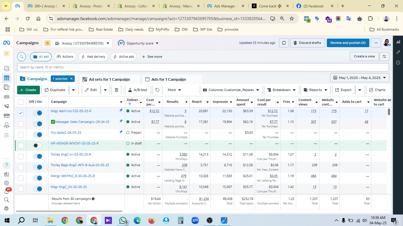 4may10ta am Aroozy sales